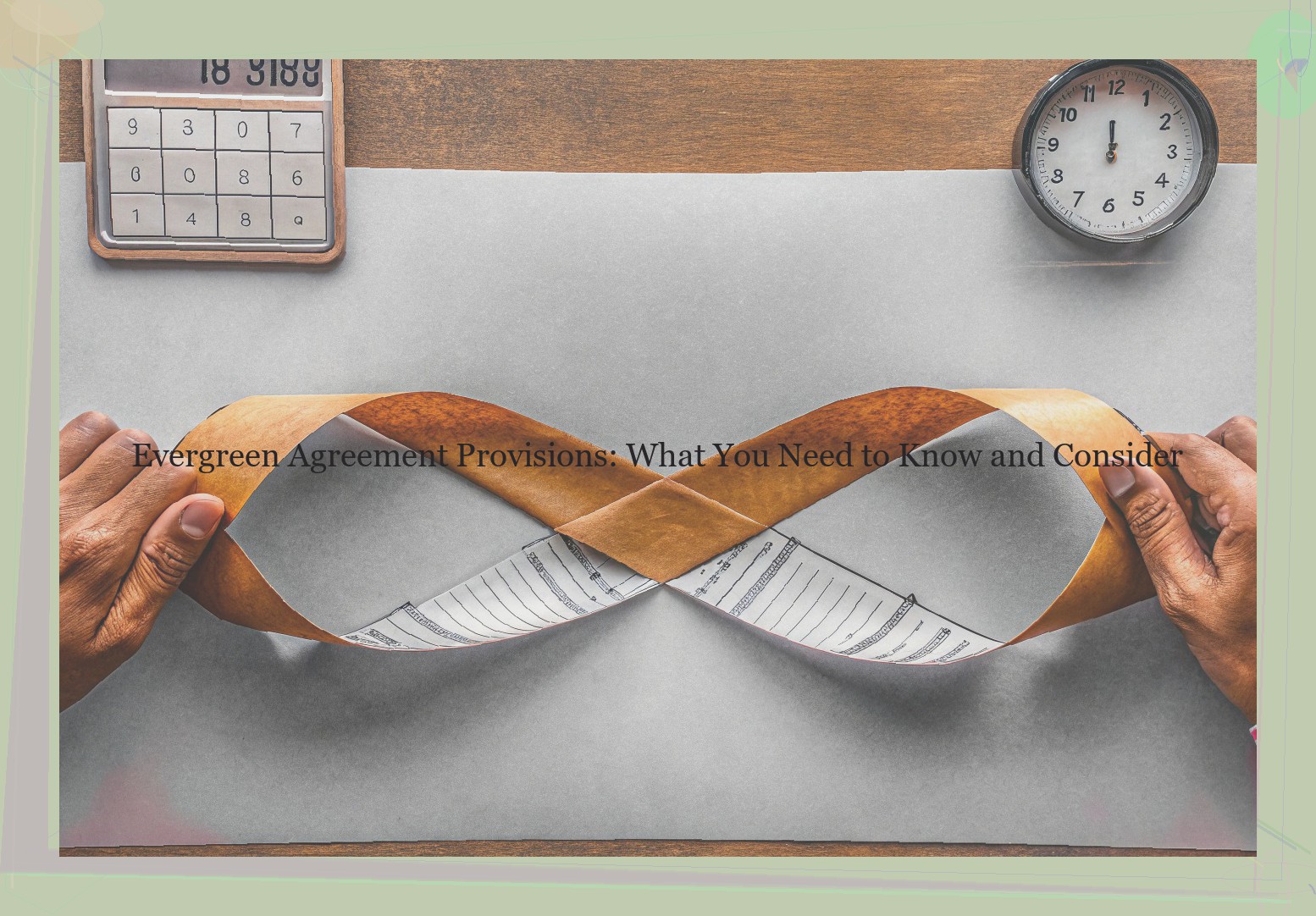 Evergreen Agreement Provisions: What You Need to Know and Consider